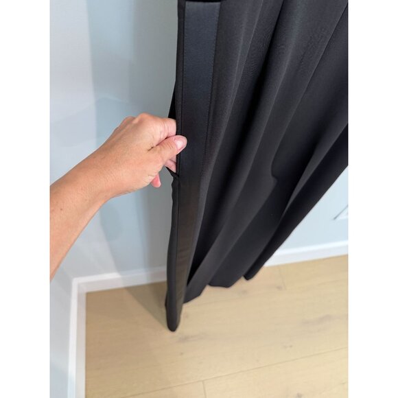 Women's Tahari ASL Tuxedo Wide-Leg Jumpsuit | Black | Size 12 - Picture 12 of 16